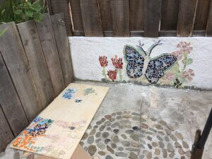 mosaics on the wall Arganil