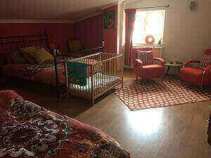 Quarto Bizantina 4 berço de cama de bebê
