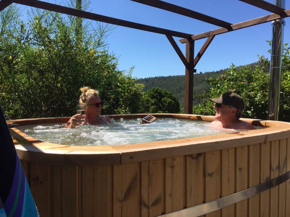 Relaxen in hottub Bed and Breakfast Casa Traca Ondernemersweek: relaxen om tot ideeën te komen