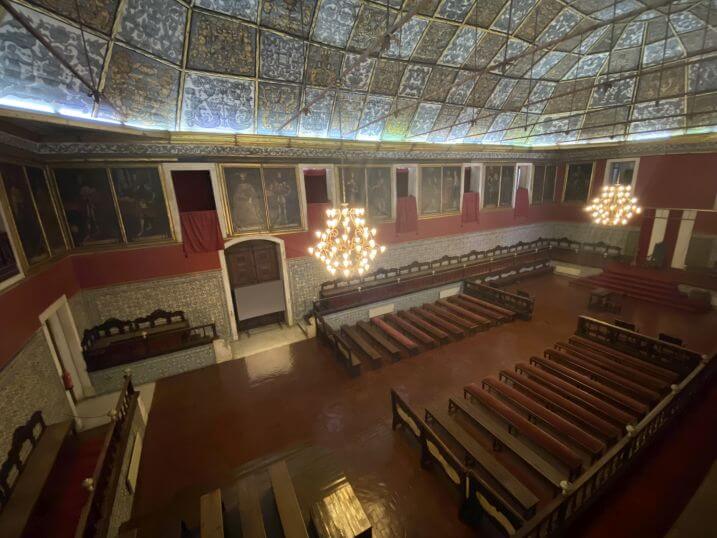 Universiteit Coimbra paleis grote zaal Universiteit Coimbra paleis grote zaal