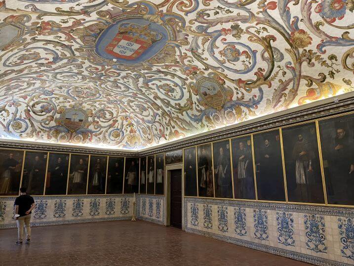 Universiteit Coimbra paleis zaal rectoren Universiteit Coimbra paleis zaal rectoren